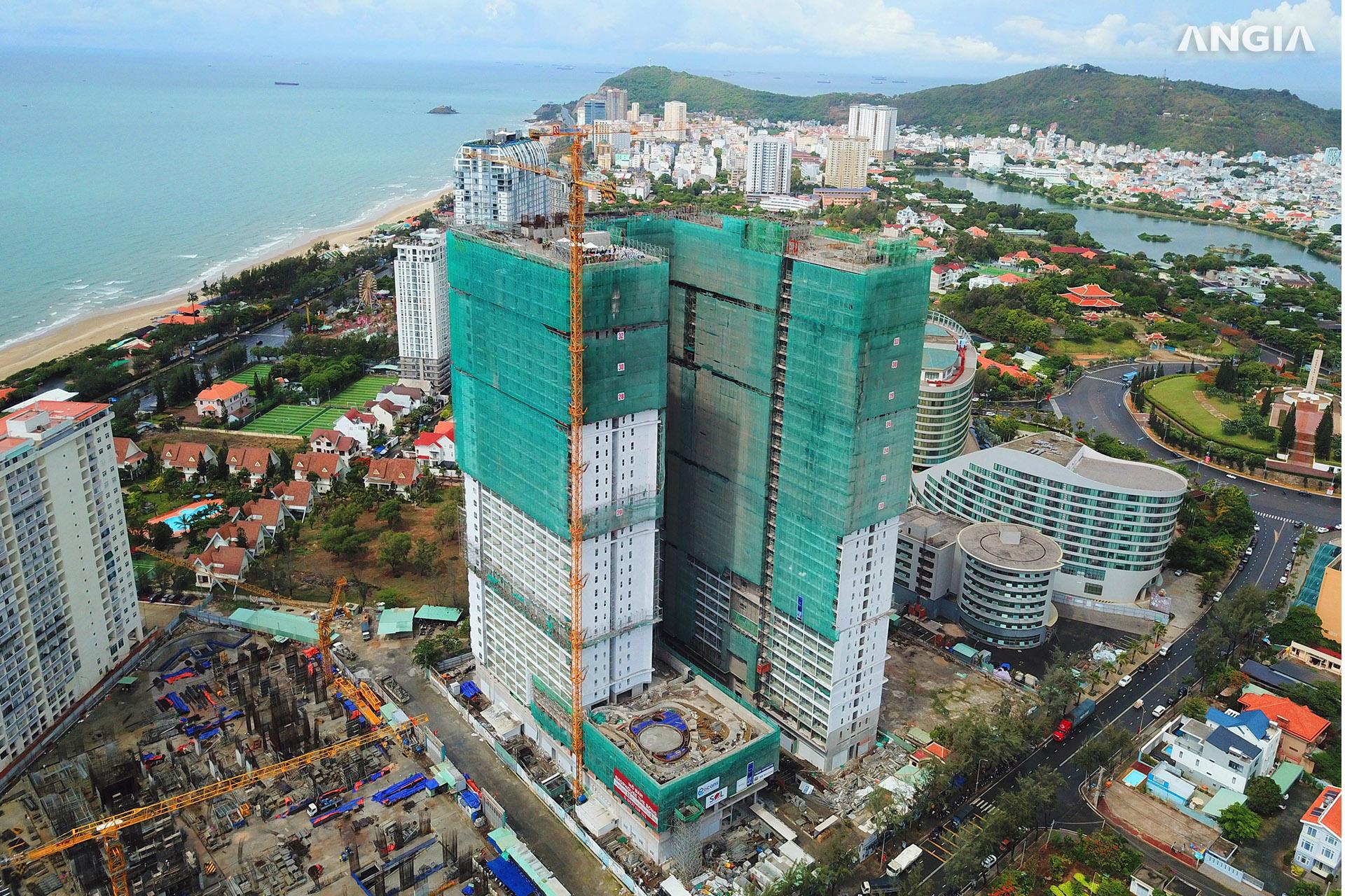 AN GIA VÀ NEWTECONS CHÍNH THỨC CẤT NÓC DỰ ÁN THE SÓNG (VŨNG TÀU)