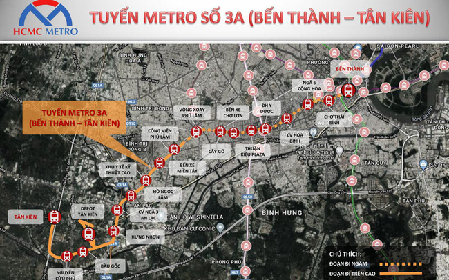 TRUNG TÂM HÀNH CHÍNH BÌNH CHÁNH ĐỨNG TRƯỚC CƠ HỘI “VÀNG” NHỜ TUYẾN METRO 3A